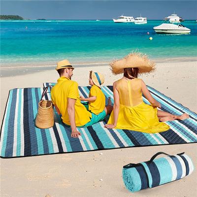 China Extra Large Portable Foldable Acrylic Waterproof Sand Durable Beach Picnic Blanket Leather Mat Proof Waterproof Lightweight for sale