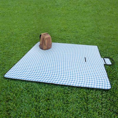 China Durable Lightweight Waterproof Logo Outdoor Folding Oxford Sand Custom Make Heavy Duty Waterproof Picnic Blanket Mat for sale