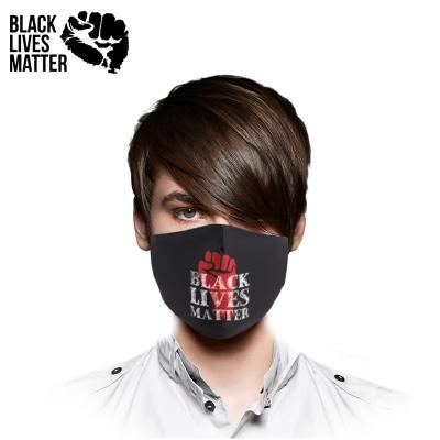 China Adult Black Lives Matter Reusable Washable Custom Face Mask Cloth Theme Party Outdoor Face Mask for sale