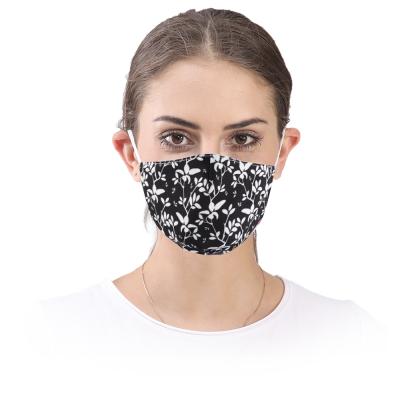 China Custom Personal Face Mask Cotton Polyester Cloth Party Face Mask Fashion Dustproof Print Adult Windproof Personal Face Mask for sale