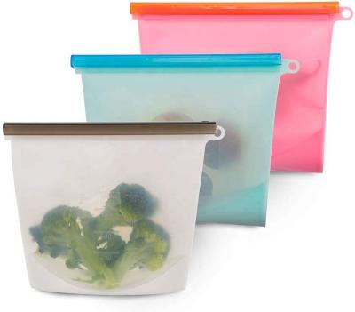 China Freshness Preservation 4000 ml BPA Free Reusable Silicone Fresh-Kept Food Storage Bag for sale