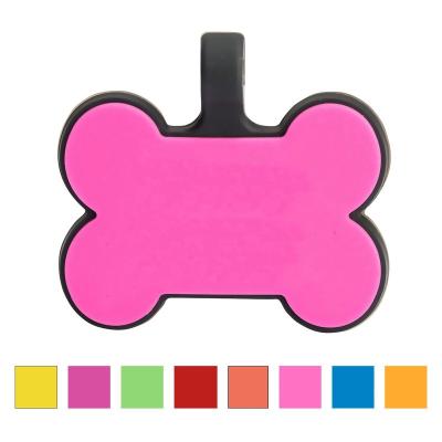 China Best Customized Stocked Sale Bone Silicone Pet ID Tag for sale