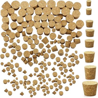 China Non Spill Cork Glass Capsule Sealing Lab Compound Wood Stopper With Multi-Specification Large Mouth Capsule Wood Stopper for sale