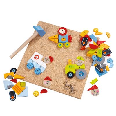 China Eco-Friendly Eco-Friendly Cork Wooden Children Toy Building Blocks For Kids for sale