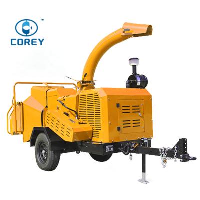 China Factory high efficient mobile diesel engine chipper wood shredder for sale for sale