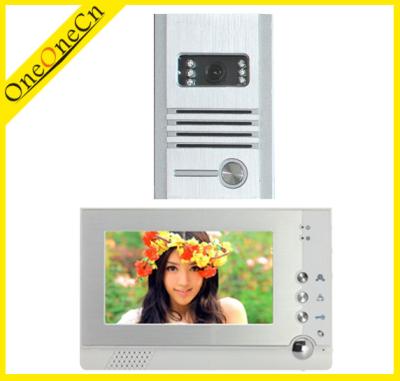 China 7'' LCD Wired Memory Intercom Video Door phone for villa OC313201 for sale