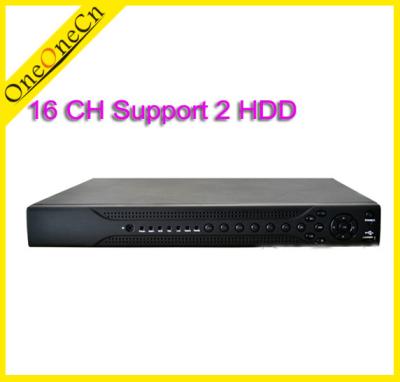 China 16 Channel Surveillance Network Video Recorder HVR 2 HDD For IP Camera Recording for sale