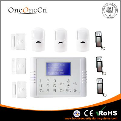 China Auto Dial GSM / PSTN  Dual Network Home Security System 30 Wireless Zones for sale