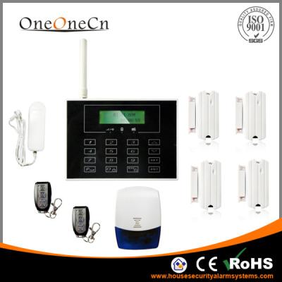 China GSM LCD Touch Keypad Diy Home Alarm Systems Support the Door Bell for sale