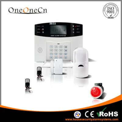 China Voice Prompt GSM Diy Home Alarm Systems Work With The Smart Phone Or SMS for sale