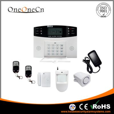 China 100 Wireless Zones GSM Diy Home Alarm Systems With Voice Prompt for sale