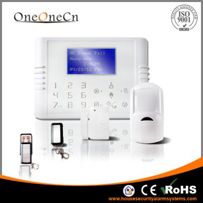 China Home security dual network GSM+PSTN alarm system with Touch Keypad for sale