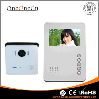 China Economy Wired Intercom Video 4.3'' LCD Door phone Metal Outdoor Unit for villa for sale