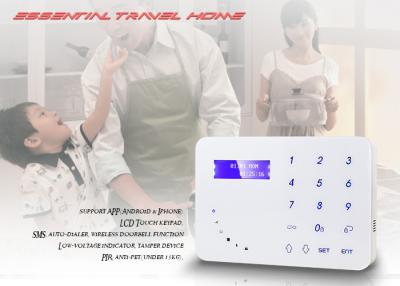 China Intelligent Full Touch Keypad Home Security System APP For ISO And Android for sale