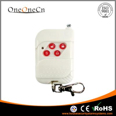 China Wireless GSM Alarm System , Classic Plastic 433MHz Remote Controller for sale