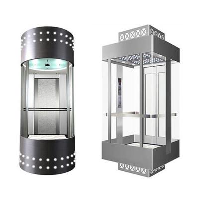 China High Quality Panoramic Glass Hotel Observation Elevator Price for sale