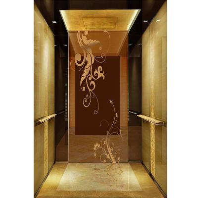 China Various Styles Contemporary Stainless Steel Material Elevator Passenger Elevator Cabin Decoration for sale