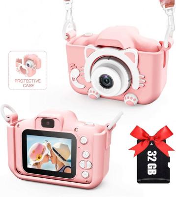 China Cute Unicorn Kids Photo 1080P HD Child Digital Camera Toy Cat Dog Camera Camcorder Toys Kids Selfie Toddler Child Camera for sale