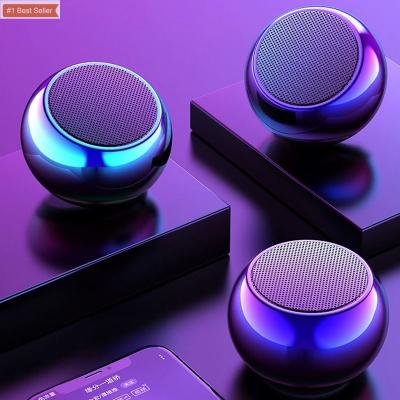 China Wireless Charger For Cell Phone Mini Metal Round Shaped Deep Bass Portable Bluetooth Speaker Outdoor Shower Bluetooth Speaker M3 Ipx7 Waterproof for sale