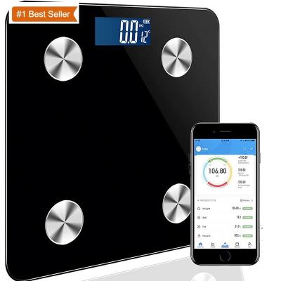 China Smart Jumon Bluetooth Fat Floor BMI Balance Scales LED Digital Weegschaal Body Composition Analyzer Bathroom Scales Body Scale for sale