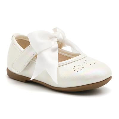 China Wholesale Flat Kids Girls Bow Toddler Princess Shoes Beautiful Comfortable Kids Flat Shoes for sale