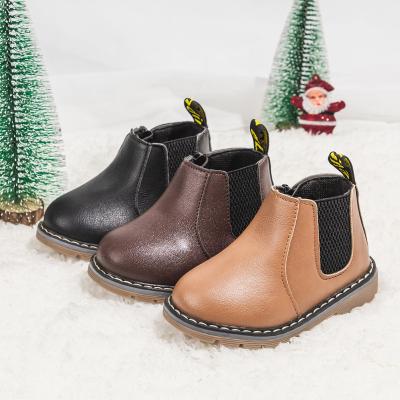 China Other Kids Casual Shoes Autumn Winter Rain Boots Boys Shoes Fashion Soft Anti-Slip Girls Boots Baby 21-30 England Leather Shoes for sale