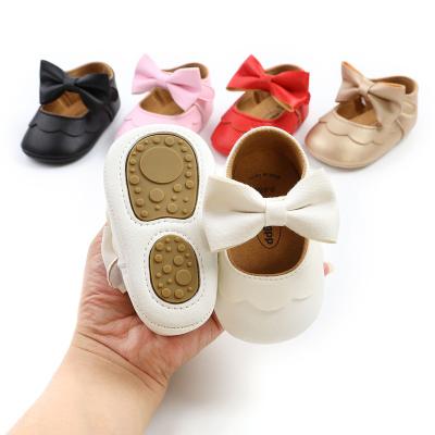 China Low MOQ Deodorization Baby Shoes High Quality Outdoor Rubber Soft PU Sole Low Cloth Is Comfortable Stylish Toddler Girl Shoes for sale