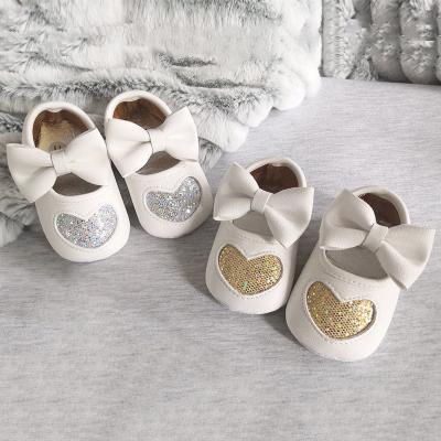 China Princess Bling Shoes Beauty Round Eco-Friendly Crystal Glitter Glitter Baby Toddler Elegant Baby Shoe Flat Toddler Girl for sale