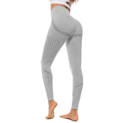 China Custom Antibacterial Women's Fitness Sport Gym Set Workout Leggings Yoga Pants Women for sale