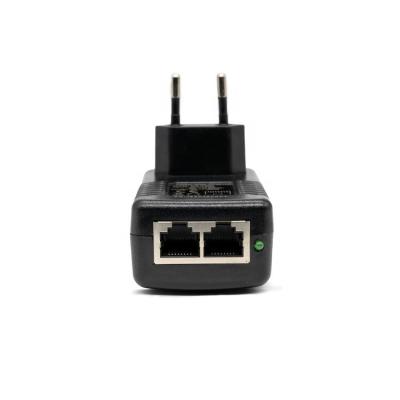 China Transmit Date and Power 48v 0.5A 1000mbps Gigabit Ethernet 802.af to 24W 48W 60W 120W 2 Port Splitter POE Adapter for sale