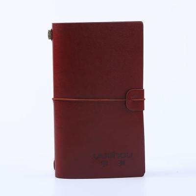 China Custom Handmade Leather Notebook Planner Vintage Weekly Planner Journal with Elastic Band for sale