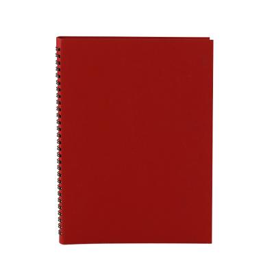 China Custom A5 magnetic embossed softcover PU leather thick sprial notebook for sale