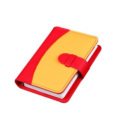 China Color Magnetic Leather Sheet Charm PU Loop Magnetic Notebook With Calculator for sale