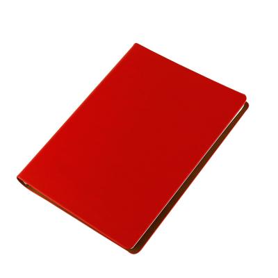 China A5 6 Holes Magnetic Ring Binder PU Leather Soft Cover Customized Printing Logo Business Office Planner for sale