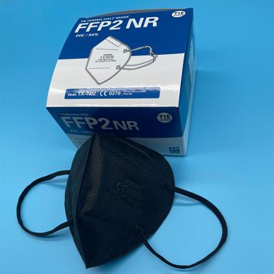 China Factory Good Quality Eco-friendly 5 Layers Dropping Anti Smog Colors Non Woven Ffp2 Half Dust Mask for sale