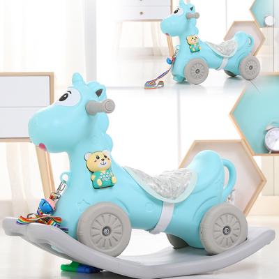 China Ride on Toy Joybox New Arrivals 2 in 1 Cute Music Animal Eco-friendly Safety Durable Kids Walker Outdoor Rocking Horse Large for sale