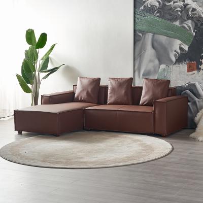 China Sofa Bed Customized Modern Luxury Genuine Leather Leather Living Room Sofa 3 Seat Couches With Solid Wood Legs for sale