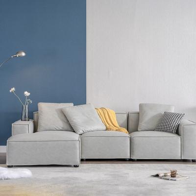 China Customized Sofa Modular Combination Soft Sofa L-shaped Fabric Simple Type Sofa European-Style Solid Wood for sale