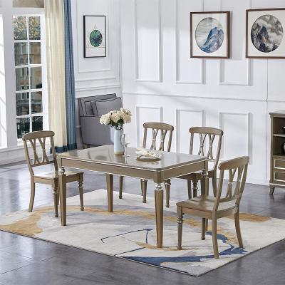 China Modern Dining Room Dining Chairs Set Wood Modern Home Furniture Nordic Table Chair Dining Tables Set for sale