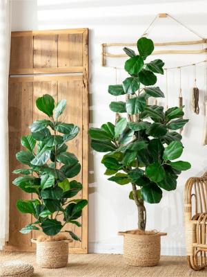 China Falsche Pflanzen und Bäume Fiddle Leaf Fig Tree In Pot zu verkaufen