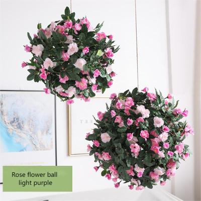 China Hanging Rose Vine Fake Flower Balls Artificial Orchid Flowers 35cm OEM for sale