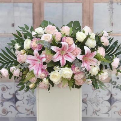 China Beige Azul Falso Ranúnculo Bouquet para la dama de honor personalizado en venta