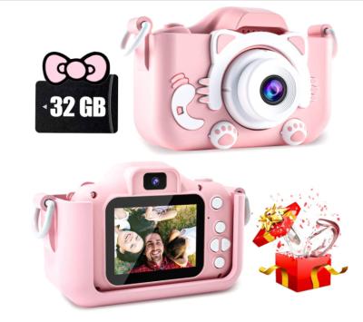 China Recording Function 20MP1080P Kids Selfie Video Camera for Toddler 3 to 12 Year Old Silicone Shockproof Case Kids Digital Camera Toys Christmas Gift for sale