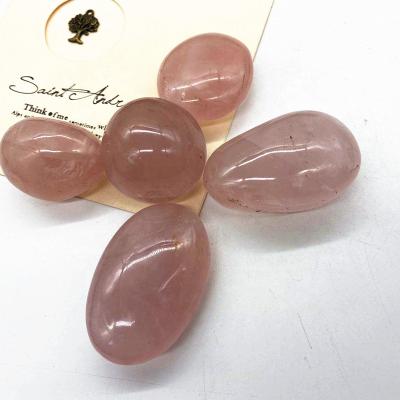 China China High Quality Natural Crystal Stone Crafts Crystal Folk Rose Palm Rose Mounted Quartz Stone For Wedding Gifts for sale