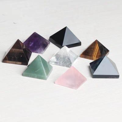 China China high quality reiki quartz pyramids gemstone crystal healing crystal for paper weight for sale