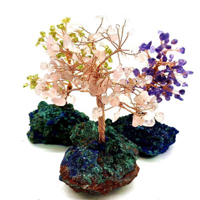 China Wholesale natural reiki gemstone tree china folk crystal therapy crafts money crystal tree for wedding for sale