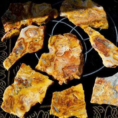 China Wholesale Natural Healing Stones Raw China Crystals Lace Agate Crazy Slab for sale