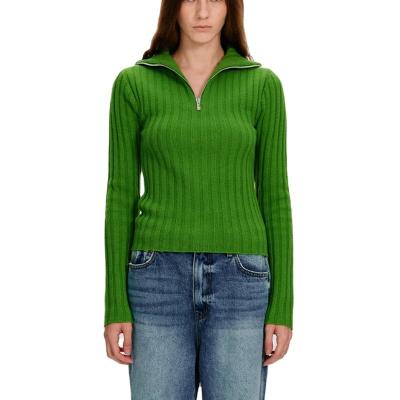 China Women Breathable Wool Sheer Cashmere Sweater Strapless Knit Sweater Knitted Crop Top Shirt for sale