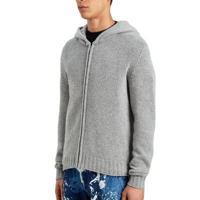 China Breathable Winter Knitted Plus Size Cardigan Zipper Mens Sweaters , Hoodie for sale