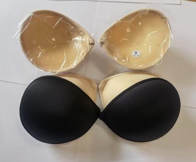 China Self Adhesive Gathering Silicone Strapless Invisible Front Buckle Silicone Chest Stickers Spandex/Cotton Women's Bra Increase Breathable Bra for sale